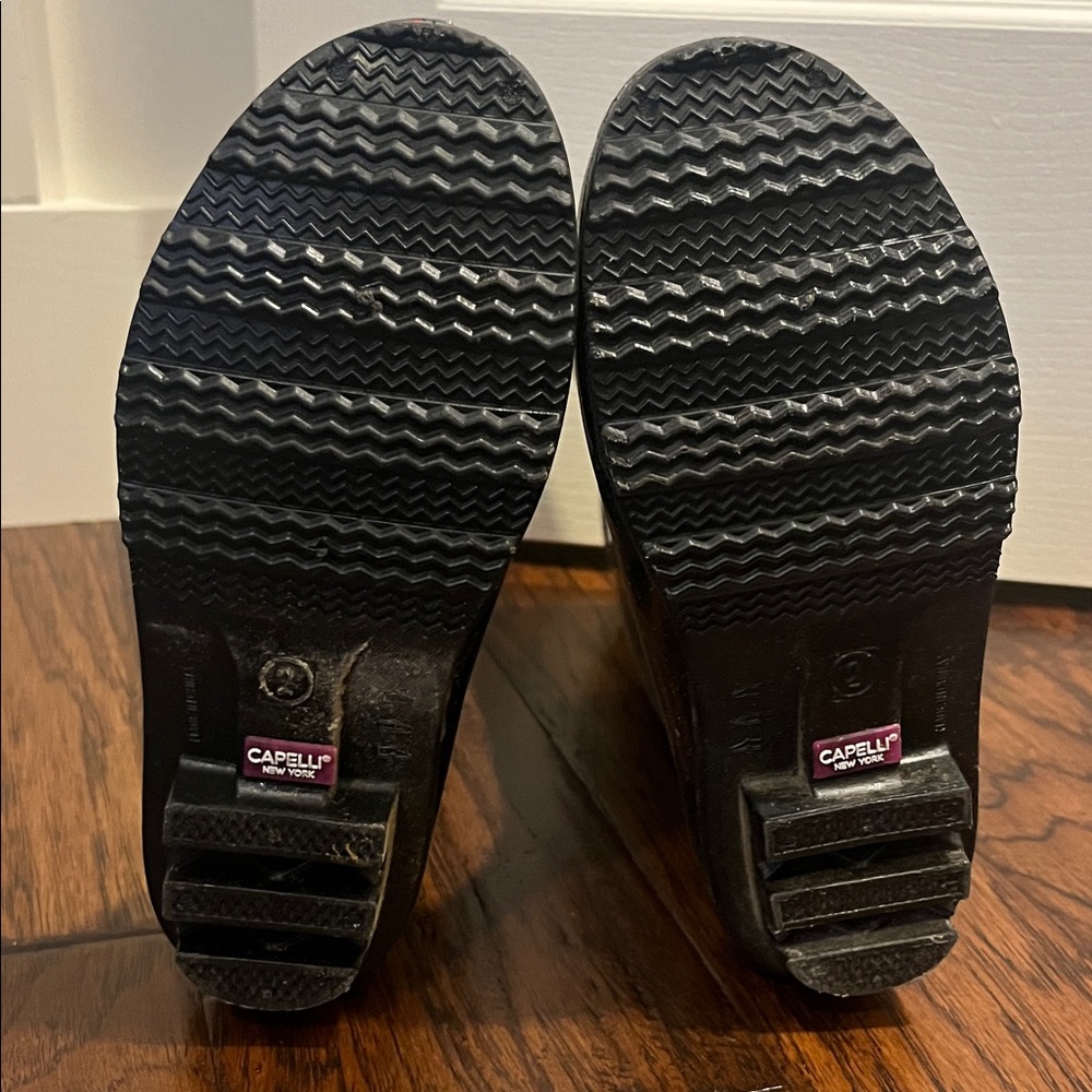 Capelli of New York Glitter Black Kids Rain Boots - Picture 5 of 5